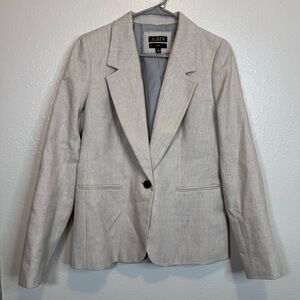 J. Crew Light Beige Linen Blend Blazer